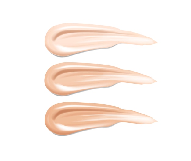 Lápiz labial cosmético maquillaje base líquida textura manchas Beige Fundación Maquillaje Frotis Tonos Trazos