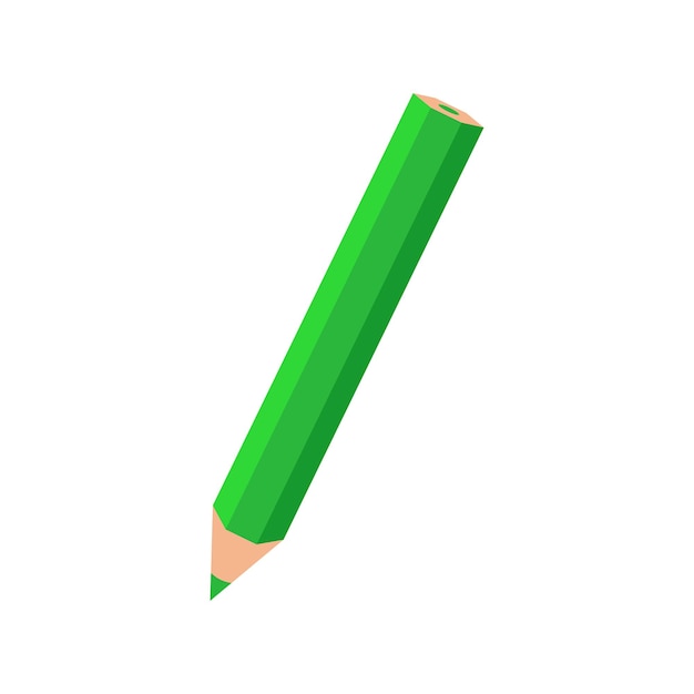 Lápiz de madera verde