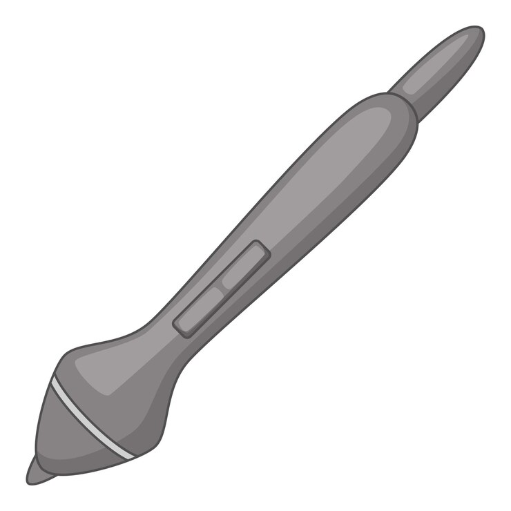 Vector lápiz óptico inalámbrico para icono de tableta ilustración de dibujos animados de lápiz óptico inalámbrico para icono de vector de tableta para web