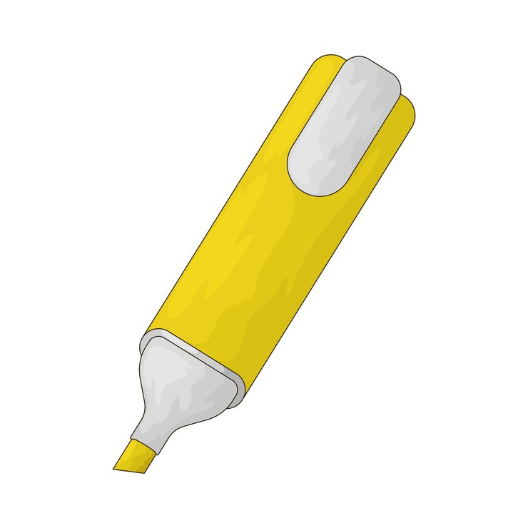 Vector lápiz de resaltado