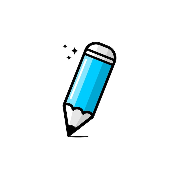 Lápiz vectorial y diseño de estrellas