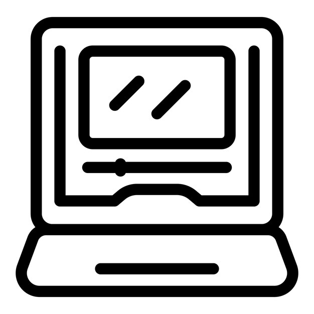 Laptop que muestra la interfaz del software de edición de video con panel de edición y línea de tiempo