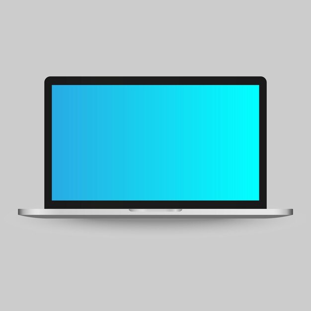 Laptop con tecnología moderna comunicación arte vectorial libre de regalías patrón