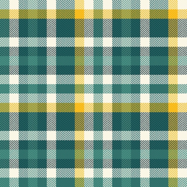 Larga textil a cuadros tartan patrón de tela de chatarra comprobación vector de textura juvenil fondo sin costuras en colores azul azulado y cian