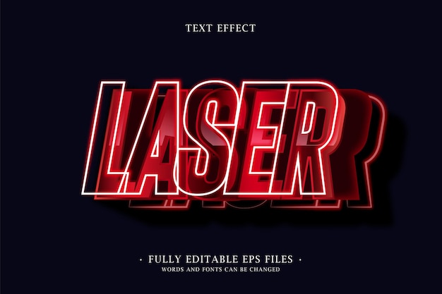 Laser Text Effect Design