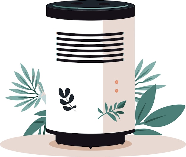 una lata blanca y negra de café con un diseño blanco y negro