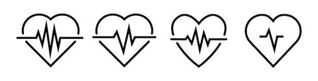 Latido del corazón cardio ecg cardiología