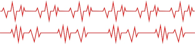 Vector latido del corazón cardio ecg cardiología