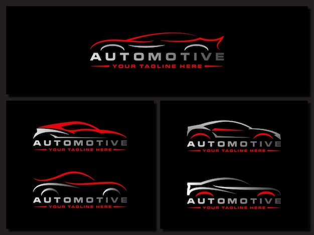 Lavado de autos logo coche automobiler coche de carreras diseño automotriz