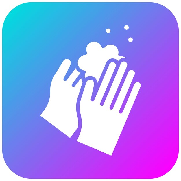 Lavado con icono de vector de mano Se puede usar para el conjunto de iconos de limpieza