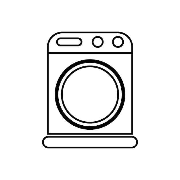 Lavadora icono vector