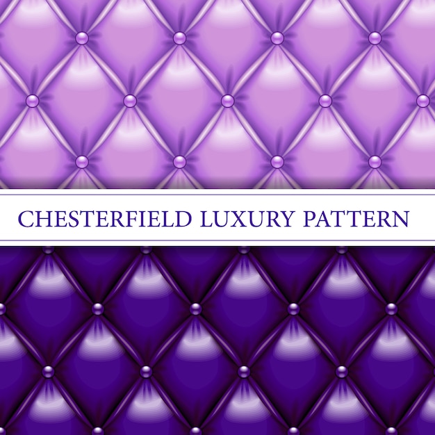 Lavanda y púrpura elegante patrón transparente de Chesterfield