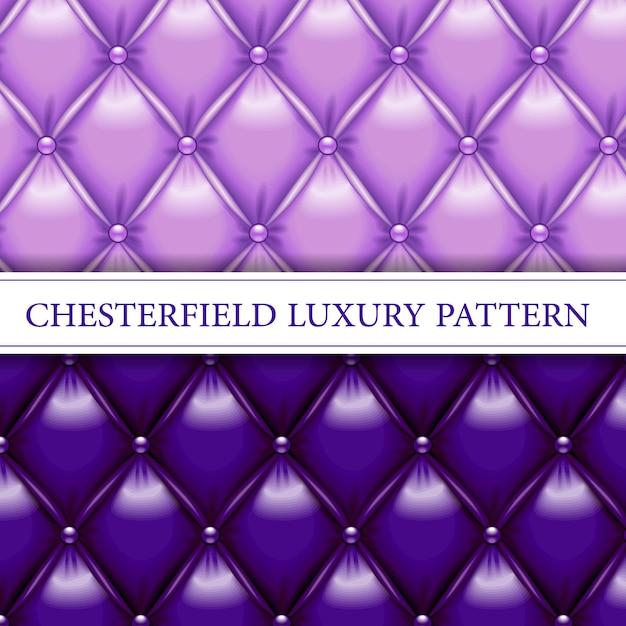 Vector lavanda y púrpura elegante patrón transparente de chesterfield