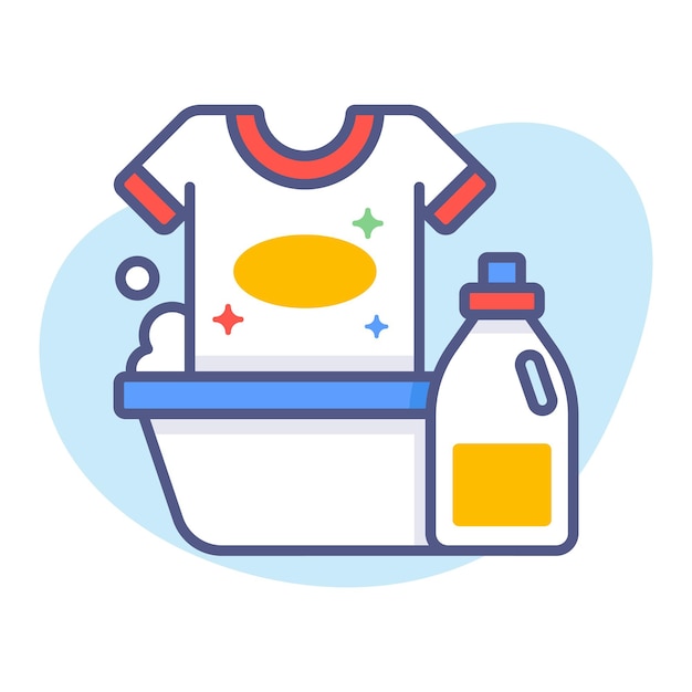 lavandería Diseño de conceptos modernos Concepto de ilustración vectorial de calidad premium Símbolo vectorial
