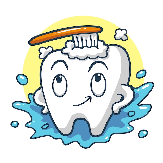 Lavando los dientes