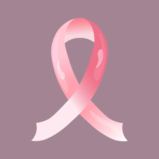 Lazo rosa del día del cáncer de mama