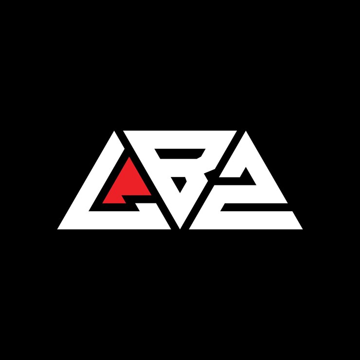 Vector lbz triángulo letra diseño de logotipo con forma de triángulo lbz logotipo triángulo diseño monograma lbz vector triángulo logotipo plantilla con color rojo logotipo triangular lbz sencillo elegante y lujoso logotipo lbz