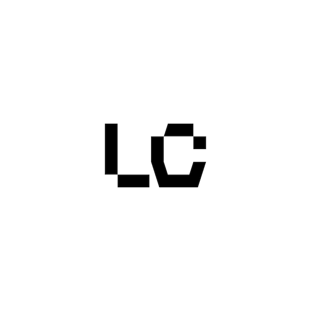 LC monograma logotipo diseño carta texto nombre símbolo monocromo logotipo alfabeto carácter simple logotipo