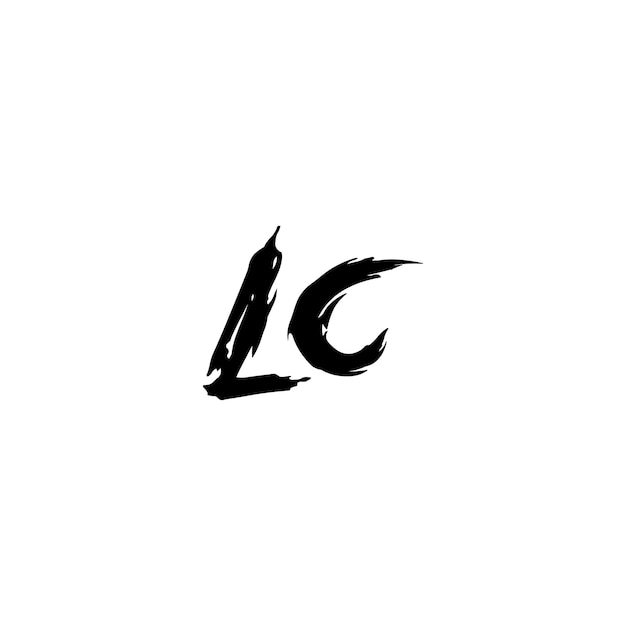 LC monograma logotipo diseño carta texto nombre símbolo monocromo logotipo alfabeto carácter simple logotipo