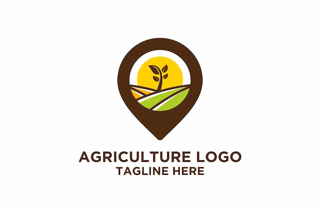 Leaf agriculture con ideas de logotipos de lugares