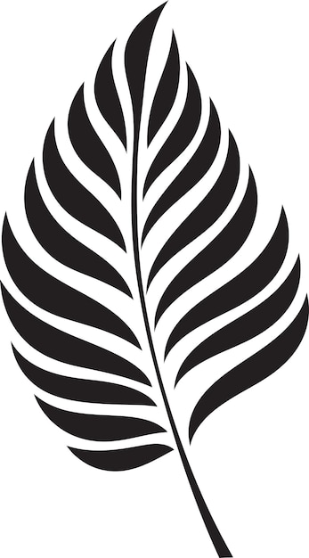 Vector leafyluxe iconografía elegante palmwhisper vector de hojas sutil