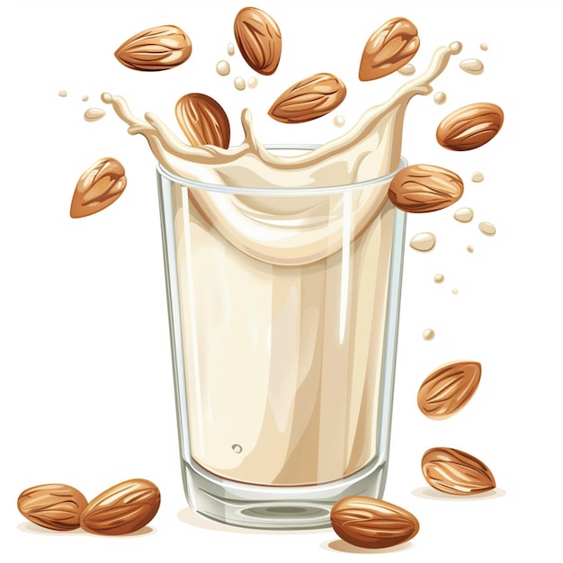 Leche con vector de maní