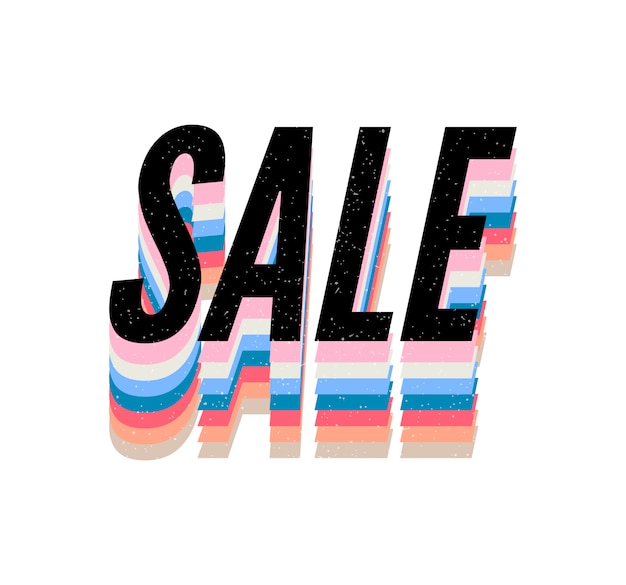 Lema Venta frase gráfica Caligrafía de letras de moda