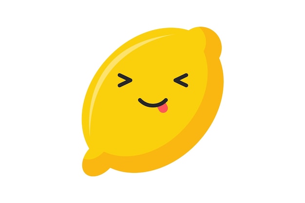 Lemon lindo cómico y extraño pegatina