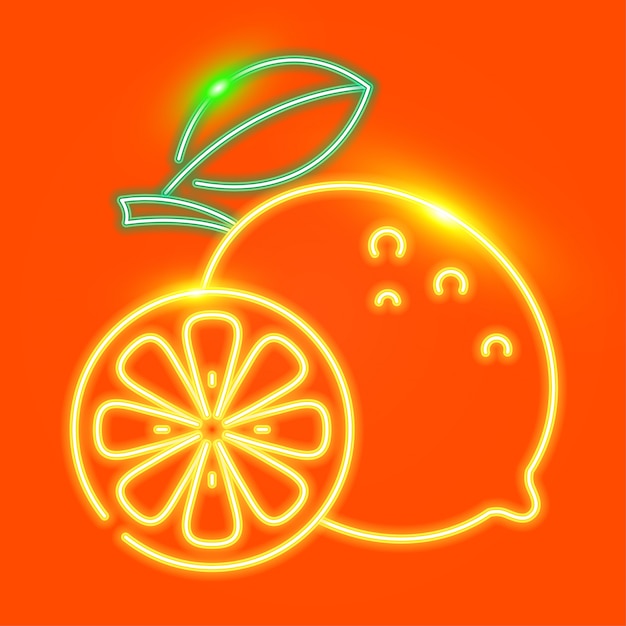 Lemon neon design