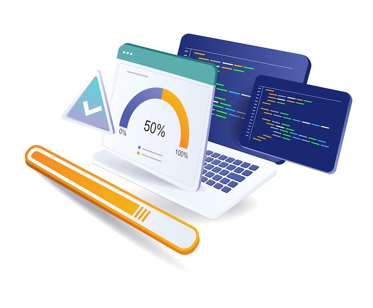 Vector lenguaje de programación de análisis de diagnóstico actualizado
