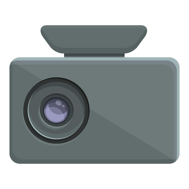 Vector lente multimedia dvr icono dibujos animados vector grabadora de vídeo dispositivo digital