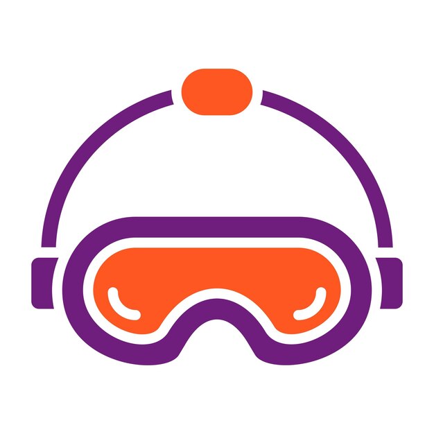 Lentes de seguridad Ilustración del diseño del icono vectorial