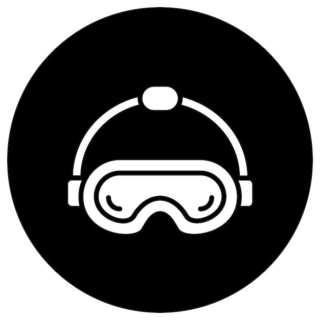 Lentes de seguridad Ilustración del diseño del icono vectorial