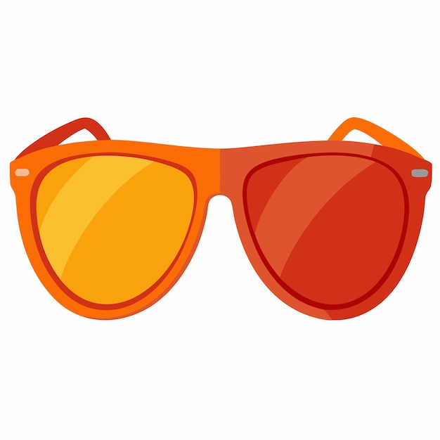 Lentes de sol Vector Line Art en fondo blanco Color Ilustración amp Diseño de íconos