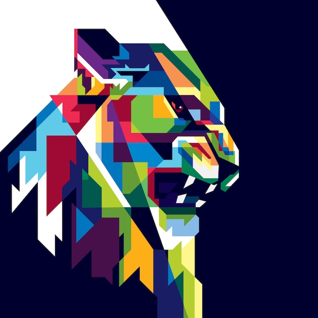 El león colorido