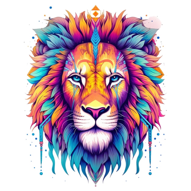 El león colorido