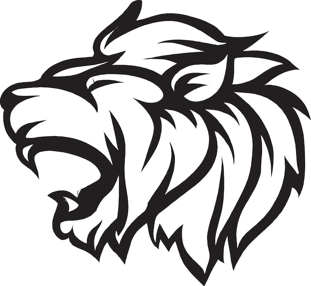 León con escudo y tridente militar conjunto de iconos vectoriales