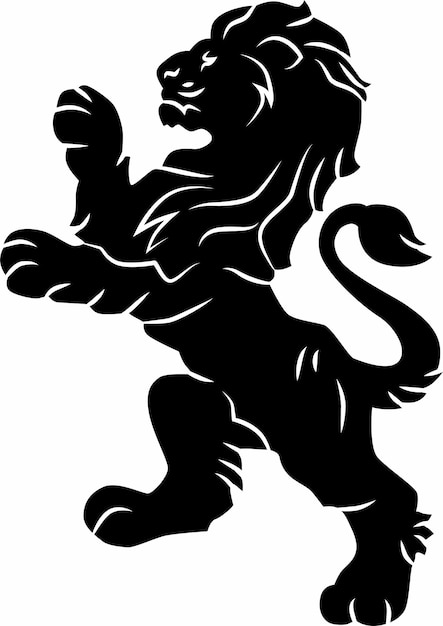 un león con un león en la cabeza