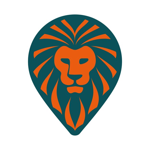 León logo icono geopunto icono