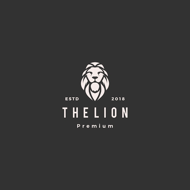 León logo vector icono ilustración