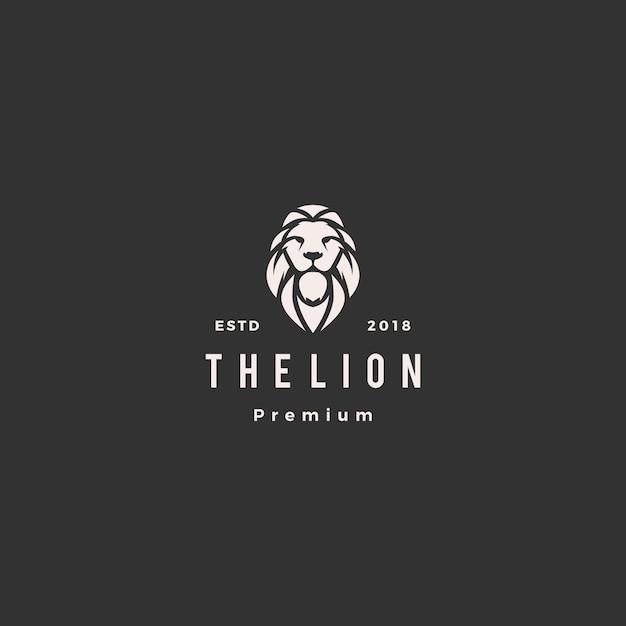 León logo vector icono ilustración