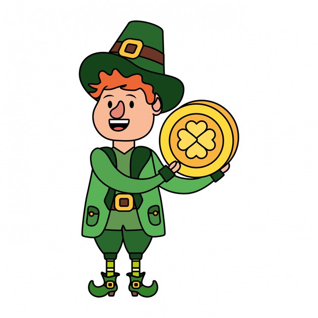 Leprechaun con moneda