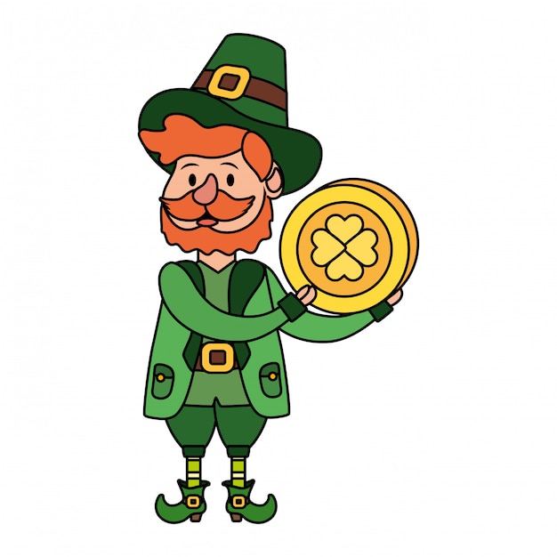 Leprechaun con moneda