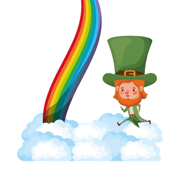 Leprechaun con el personaje del avatar del arco iris