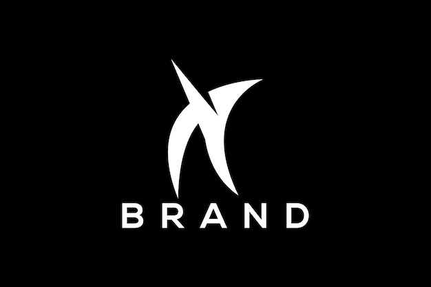 Letra abstracta Un diseño de logotipo vectorial