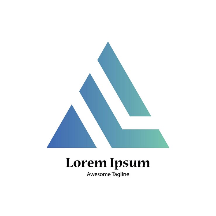 Vector letra abstracta un icono de diseño de logotipo