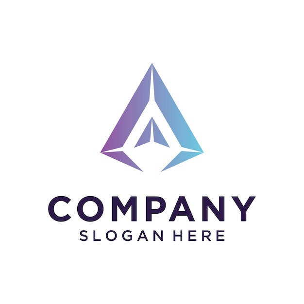 Letra abstracta Un icono de diseño de logotipo