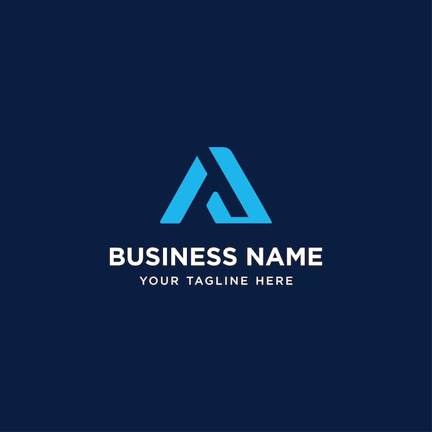 letra abstracta Un logotipo de monograma