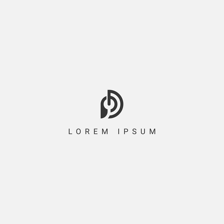Vector letra abstracta pd dp logo icono diseño vector elemento