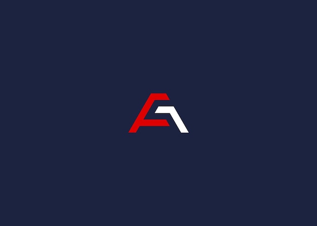letra af o fa diseño de icono de logotipo inspiración de plantilla de diseño vectorial